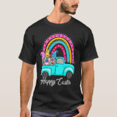 T-shirt gnomes arc-en-ciel avec oeufs de lapin Chasse Cami (Devant)
