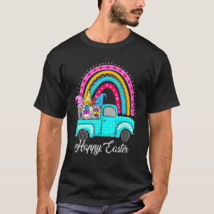 T-shirt gnomes arc-en-ciel avec oeufs de lapin Chasse Cami