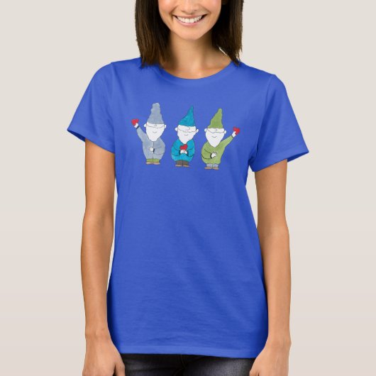 T-shirt Gnomes Avec des Cœurs (Devant)