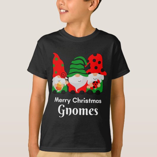 T-shirt Gnomes Cadeaux de Noël Gnomo Gnomes Amis Joyeux (Devant)