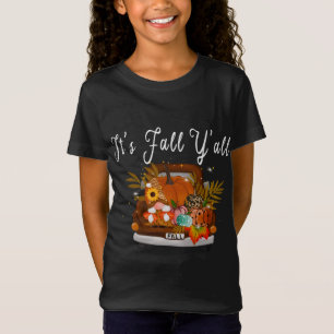 T-Shirt Gnomes Citrouille C'est Automne Y'all Tree Truck
