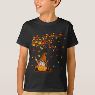 T-shirt Gnomes citrouilles Automne Mignons Halloween Thank