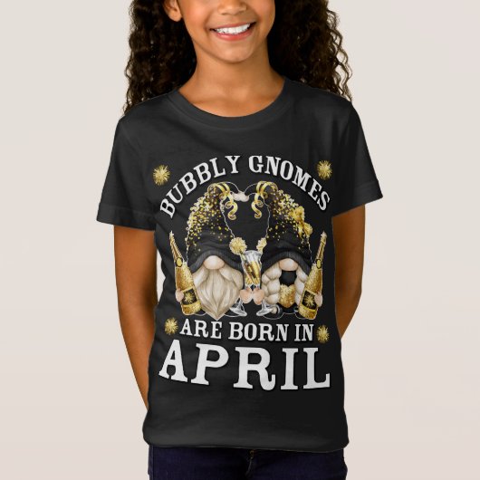 T-Shirt Gnomes D'Anniversaire Drôle Pour Champagne Maman S (Devant)