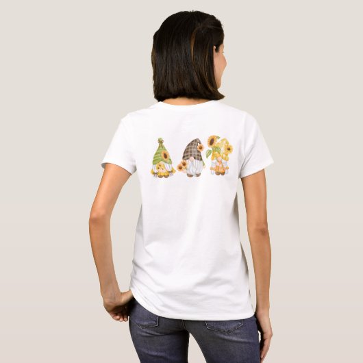 T-shirt Gnomes d'automne (Dos entier)