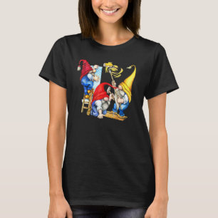 T-shirt Gnomes de bricolage Tomte scandinave Trois Gnome d