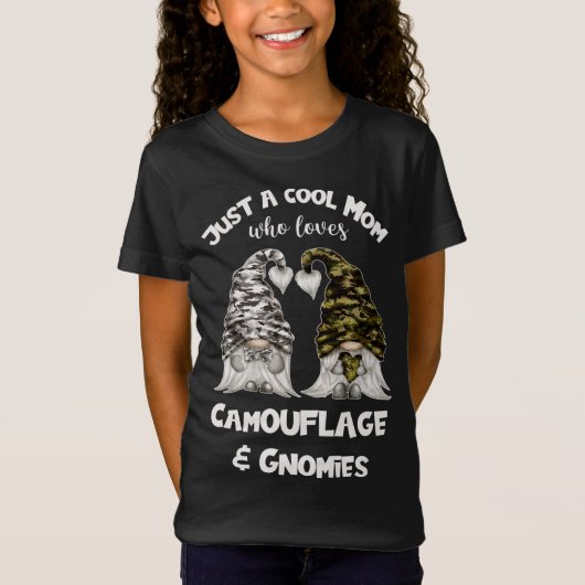 T-Shirt Gnomes De Camouflage Drôle Pour Maman Cool - Gnomi (Devant)