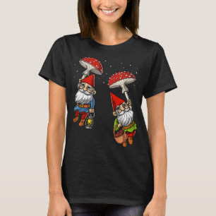 T-shirt Gnomes de forêt Hippie Champignons Nature Fungi Ps