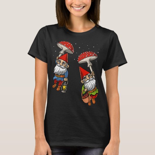 T-shirt Gnomes de forêt Hippie Champignons Nature Fungi Ps (Devant)