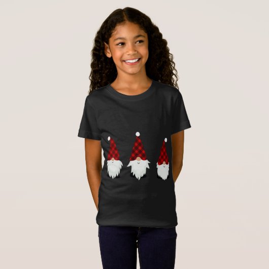 T-Shirt Gnomes de Noël amusants Famille de Noël (Devant entier)