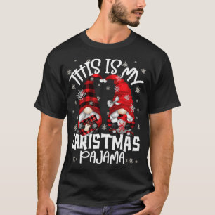 T-shirt Gnomes de Noël Buffalo Plaid C'Est Mon Christma