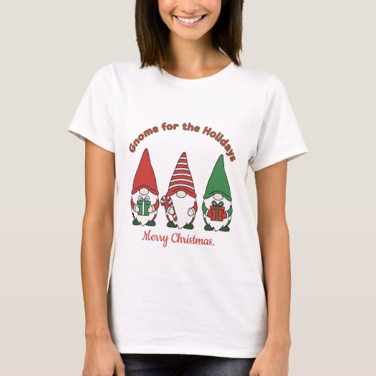 T-shirt Gnomes de Noël Joyeux (Devant)