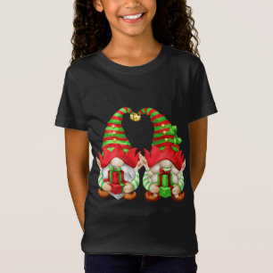 T-Shirt Gnomes De Noël Uniques Avec De Mignons Oreilles D'