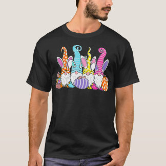 T-shirt Gnomes de Pâques Pâques Panier de chasse aux oeufs