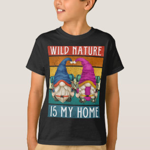 T-shirt Gnomes de randonneurs amusants avec sac à dos de v