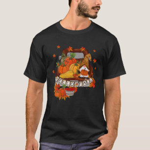 T-shirt Gnomes de récolte citrouilles Bonjour Automne Hal