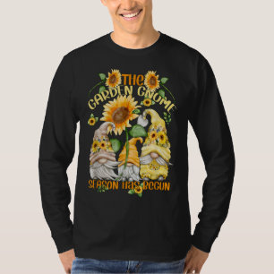 T-shirt Gnomes De Tournesol Pour Gardener & Florist Funny 