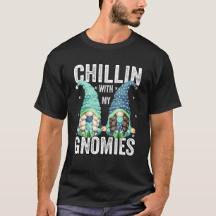 T-shirt Gnomes de yoga pour méditation d'été Chillin avec
