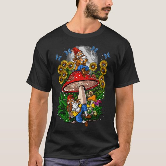 T-shirt Gnomes des champignons de forêt (Devant)