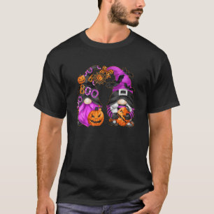 T-shirt Gnomes D'Halloween Cute Witchen Avec Chauve-Feu Et