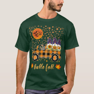 T-shirt Gnomes drôles tenant des citrouilles d'Halloween b