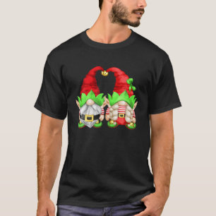 T-shirt Gnomes Elfes de Noël pour femmes mignonne famille