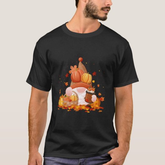 T-shirt Gnomes Fall Autumn Gnome Pumpkin Spice Thanksgivin (Devant)