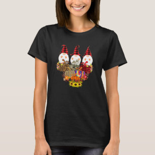 T-shirt Gnomes Halloween mignonne Automne Citrouille Autom