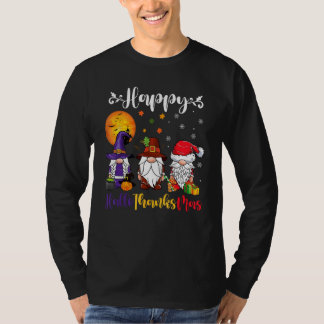 T-shirt Gnomes Halloween Thanksgiving Christmas Happy Hall