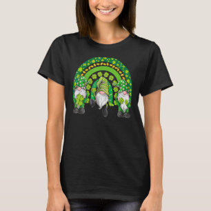 T-shirt Gnomes Happy St patrick Lucky Irish Rainbow Men W