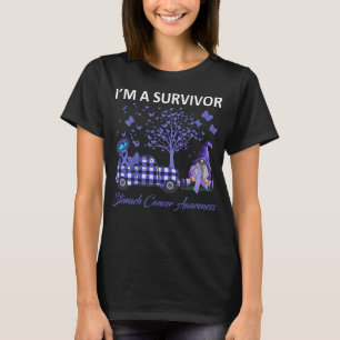 T-shirt Gnomes Je suis un survivant Stomach Cancer Sensibi