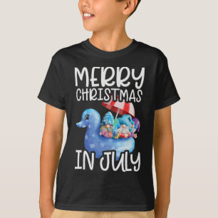 T-shirt Gnomes Joyeux Noël en juillet Noël tropical