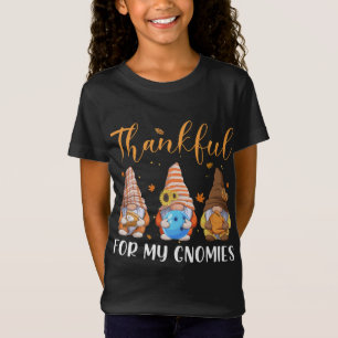 T-Shirt Gnomes Merci Pour Mes Gnomies Chute Thanksgiving B