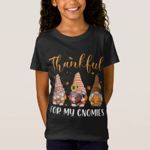 T-Shirt Gnomes Merci Pour Mes Gnomies Chute Thanksgiving F