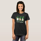 T-shirt Gnomes mignonnes Lady Squad Joyeux St Patrick S Da (Devant entier)