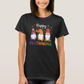 T-shirt Gnomes mignons Automne Halloween Femmes Filles Hap (Devant)