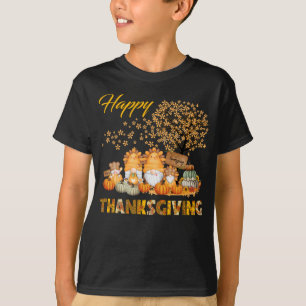 T-shirt Gnomes mignons Bon thanksgiving Automne Gnomes Cit