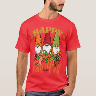 T-shirt Gnomes mignons Citrouille Automne Bonne Automne Y'