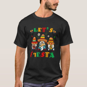 T-shirt Gnomes Parti Mexicain Ponchos Lets Fiesta Cinco De