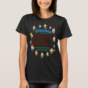 T-shirt Gnomes sont comme des chips de pommes de terre Jar