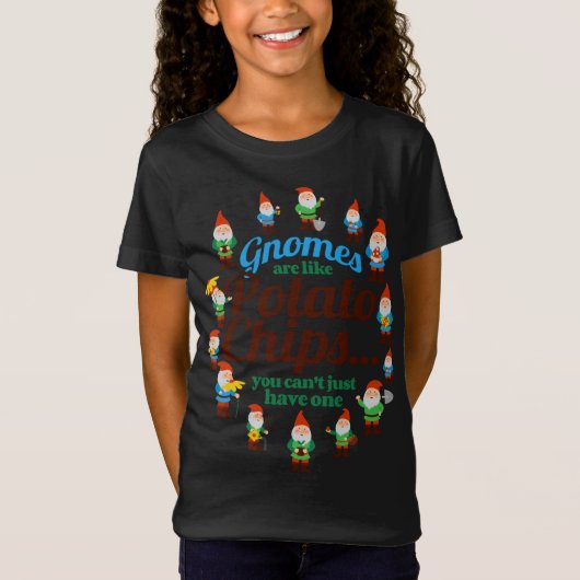 T-Shirt Gnomes sont comme des chips de pommes de terre Jar (Devant)