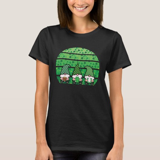 T-shirt Gnomes St Patricks Day Green Irish Shamrock St Pat (Devant)