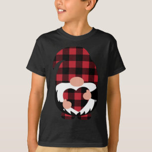 T-shirt Gnomes Valentine's Day Love Leopard Buffalo Plaid