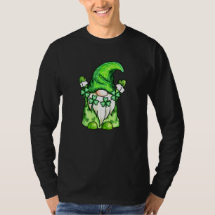 T-shirt Gnomes Vert Avec Shamrock Pour St Patrick's D