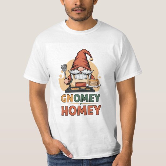 T-shirt Gnomey Homey crêpes design (Devant)
