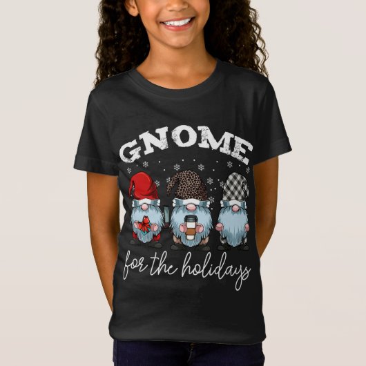 T-Shirt Gnomies adorables Joyeux Noël Famille Correspondan (Devant)