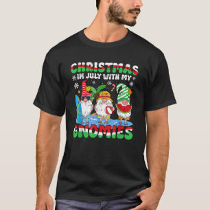 T-shirt Gnomies De Vacances D'Été Drôle Pour Noël