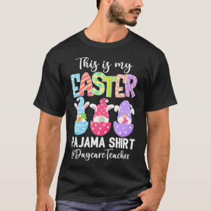 T-shirt Gnomies Drôle Enseignant De Garderie C'Est Mon Pâq