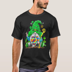 T-shirt Gnomies Trèfle Sensibilisation à l'autisme St Patr