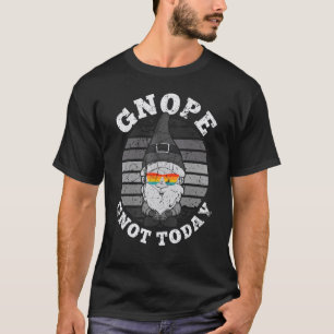 T-shirt Gnope drôle jardin gnome - Rétro scandinave mignon