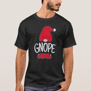 T-shirt Gnope Tomte Garden Gnome Scandinave Suède Nope
